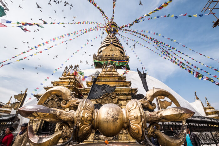 Swayambhu stúpa v Káthmándú